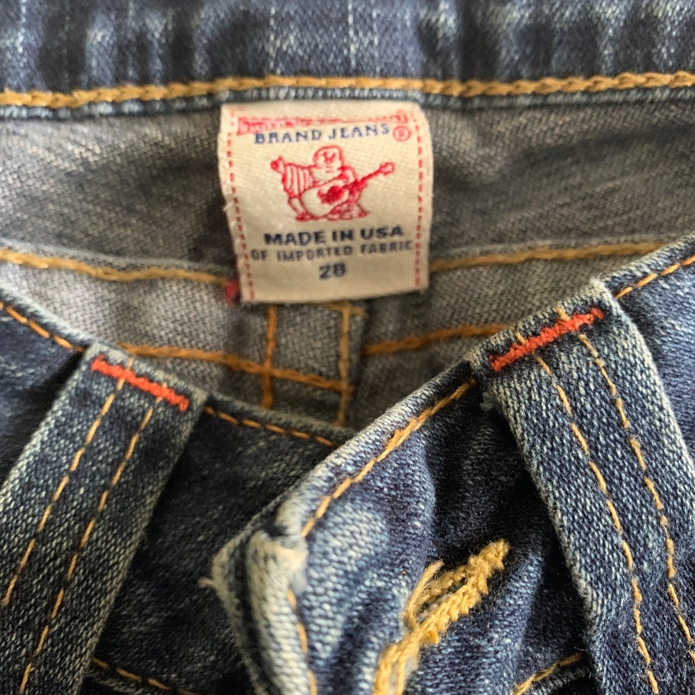 True Religion Wide legged Jeans